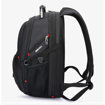 Swiss-Style Waterproof Laptop Backpack with USB Charge Port