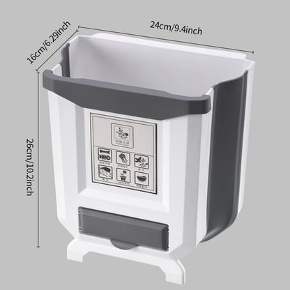Foldable kitchen Trash Bin