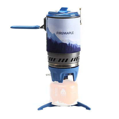 Camping Stove with Micro Regulator Valve Blue