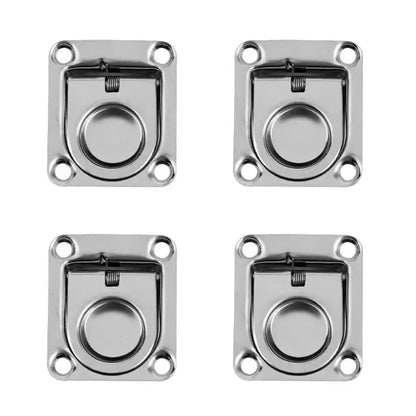 4Pcs Stainless Steel Boat Recessed Hatch Pull Handle