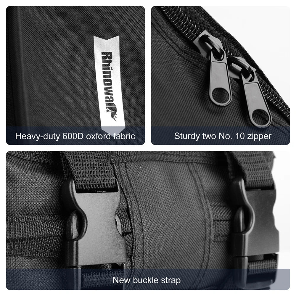 20-Inch Waterproof Bike Carrying Bag PU Storage Bag Black