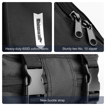 20-Inch Waterproof Bike Carrying Bag PU Storage Bag Black