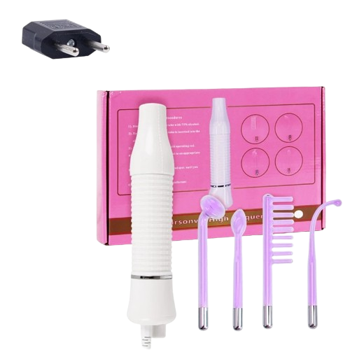 High Frequency Facial Machine with Argon Treatment - Electrotherapy Wand for Acne and Hair Care