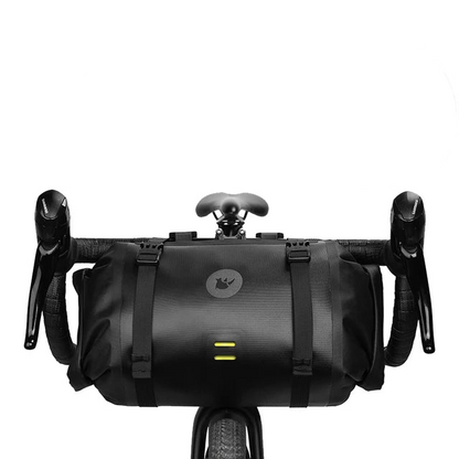 Waterproof Handlebar Bike Bag 8L Front Tube Trunk Pannier Black