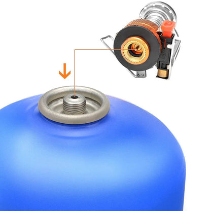 Camping Cookware Kit with Stove Green