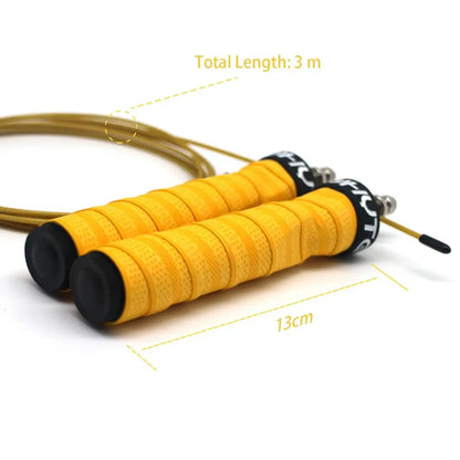 Pro Crossfit Jump Rope - Ball Bearings, Weighted for Sports Training