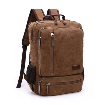 Unisex Large Capacity Vintage Canvas Travel Backpack