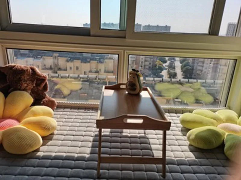 Foldable Laptop Stand & Breakfast Tray - Cozy Bedroom Desk