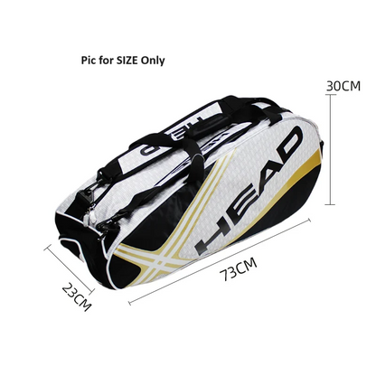 Tennis Rackets Bag Large With Separated Shoes Bag - Orange