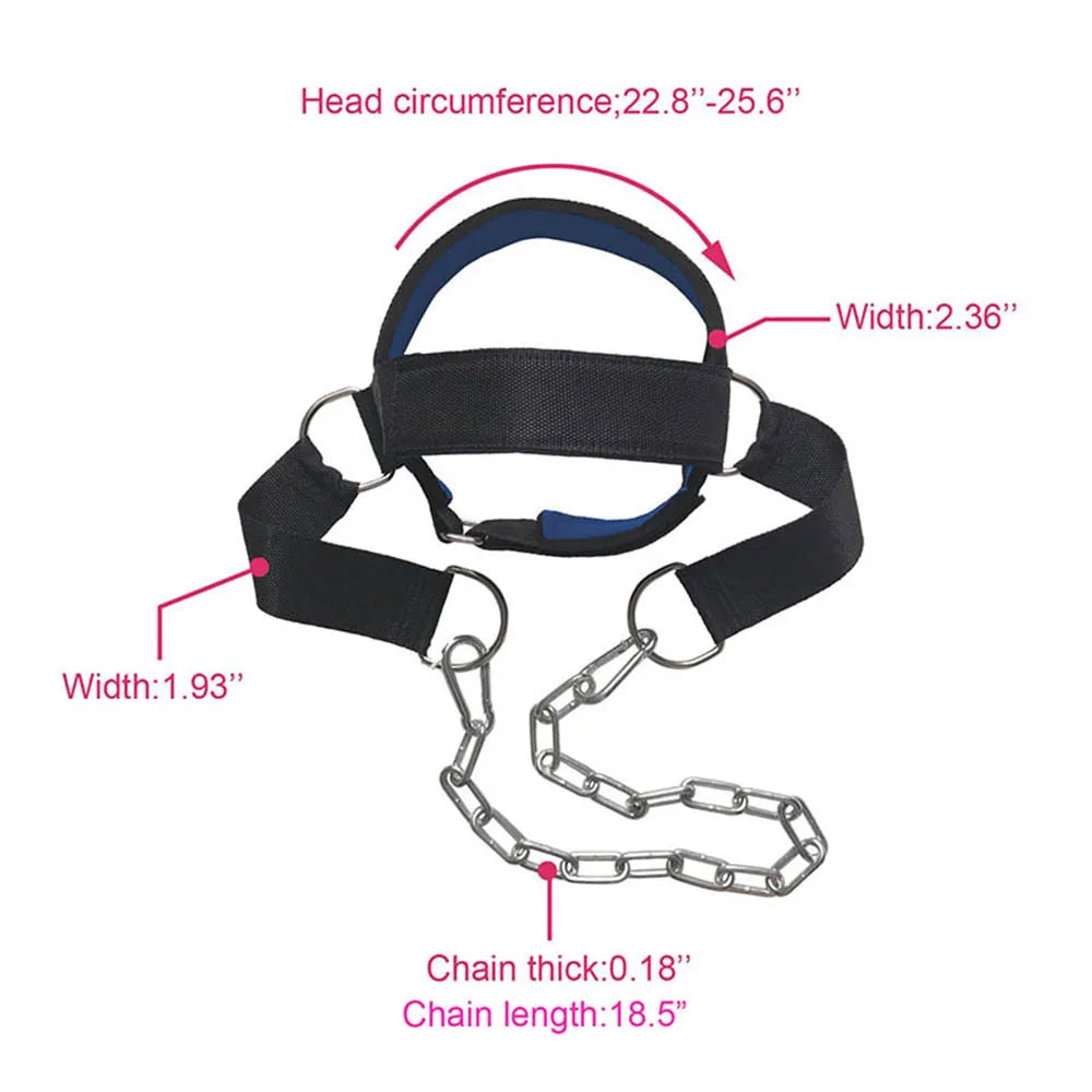 Head and Neck Training Harness - Adjustable Strap for Gym Fitness