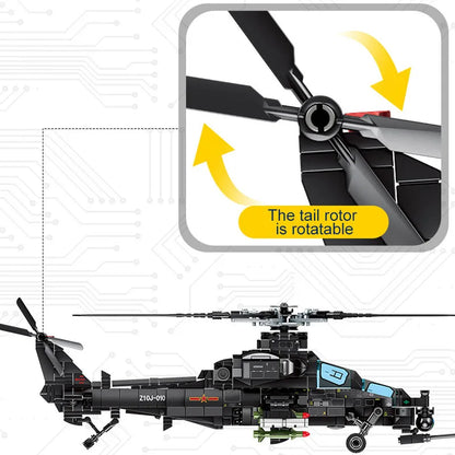 704PCS Military Helicopter Toy