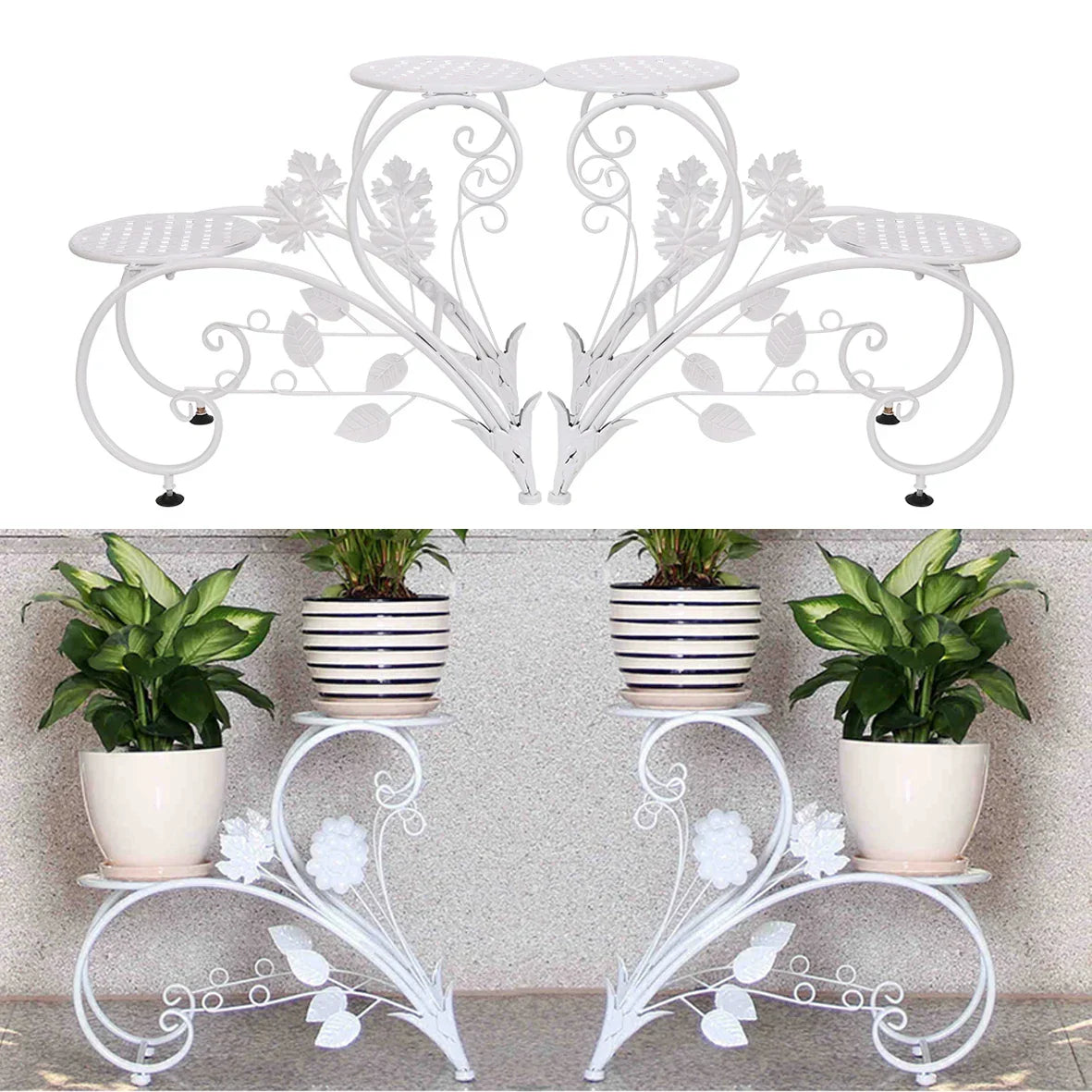 Classic Tall Plant Stand - Art Flower Pot Holder Rack