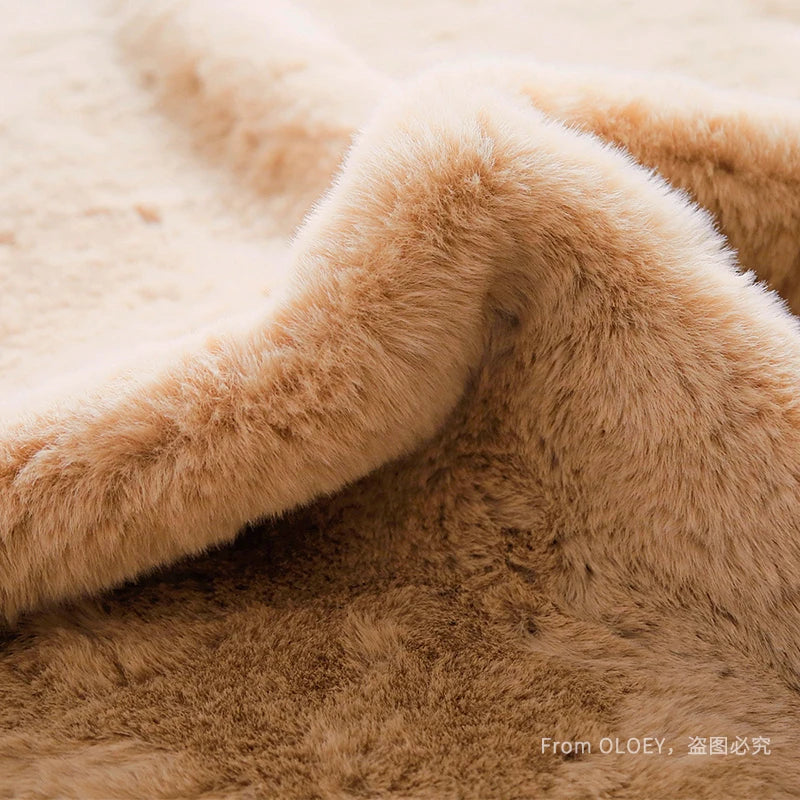 Luxurious Bear Rug Super Soft Carpet - Brown, 120x160cm