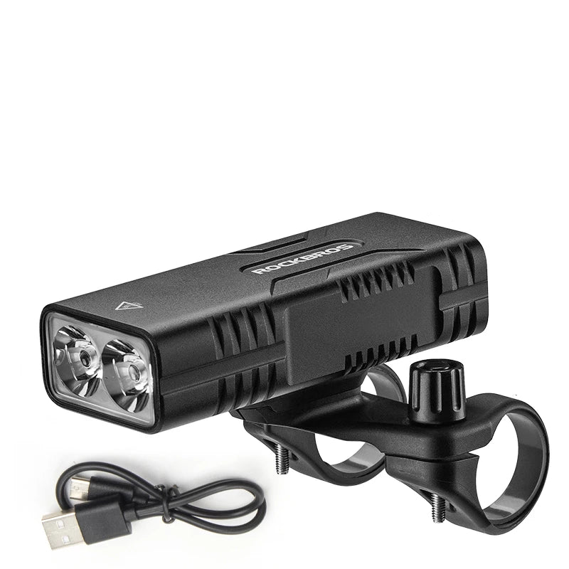 850LM LED Bike Light Super Bright USB-C Headlamp Black