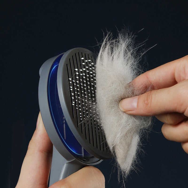 Cat Comb Dog Hair Remover Brush Pet Grooming Slicker Comb Removes Tangled  Self Cleaning Pet Supplies Accessories