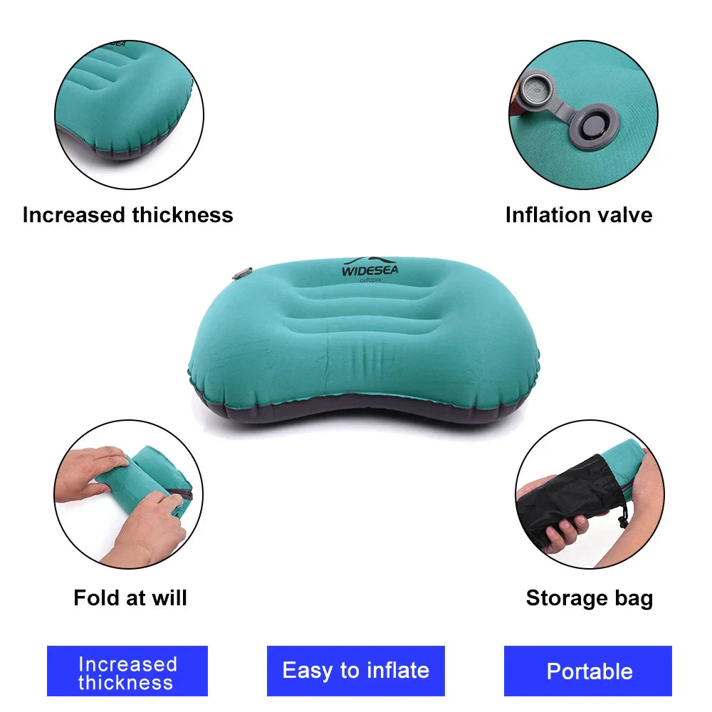Portable Inflatable Pillow Camping Equipment