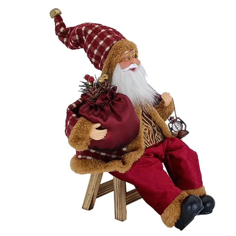 Deluxe Hanging Santa Claus Christmas Figurine