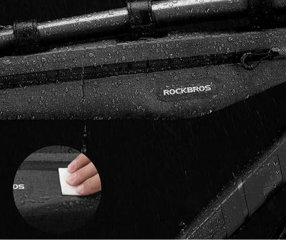 1.5L Lengthened Waterproof Triangle Bike Bag 600D Polyester Green