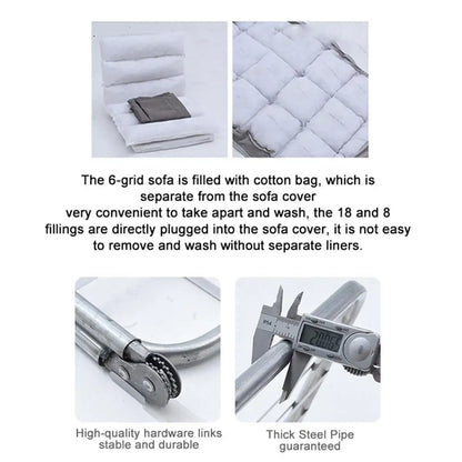 Adjustable Floor Gaming Sofa Chair - Padded Lounger with Back Support