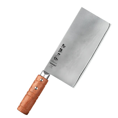 7-Inch Slicing Knife 3-Layer Composite Stainless Steel Blade Brown