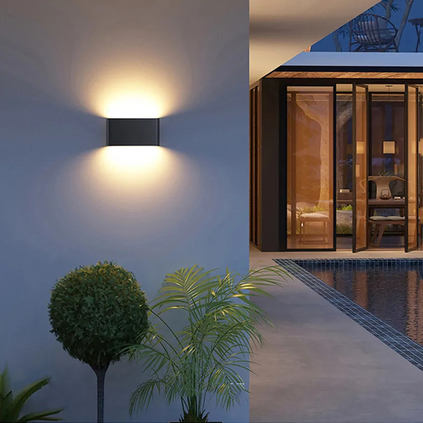 Elegant LED Outdoor Waterproof Wall Light - Stylish Porch Lighting Fixture