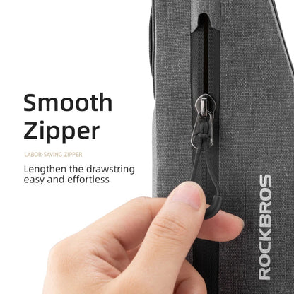 1.5L Lengthened Waterproof Triangle Bike Bag 600D Polyester Green