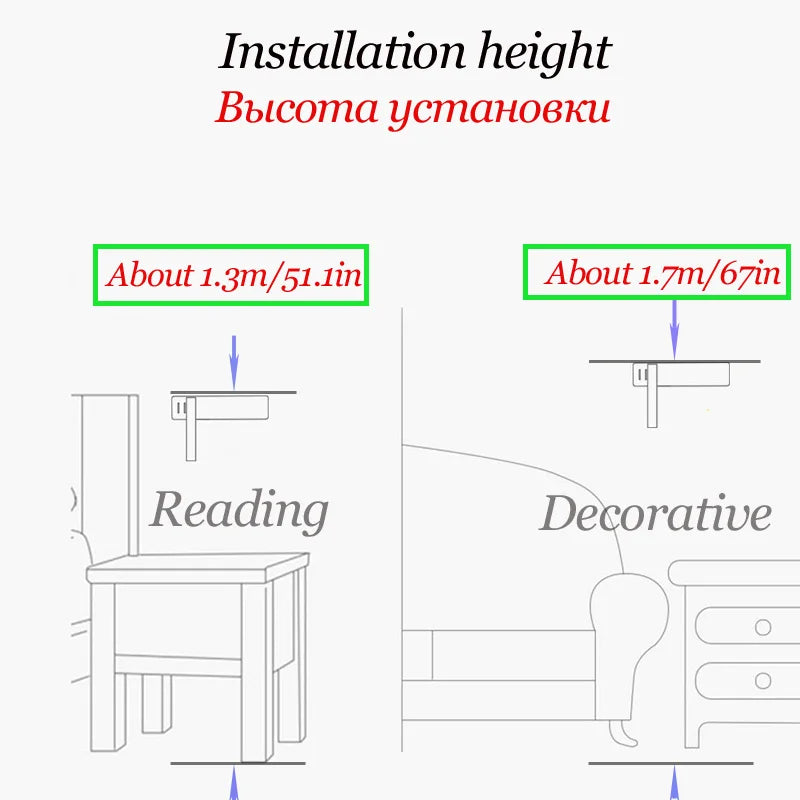 Modern LED Wall Lamp: Illuminate Your Bedroom with Style