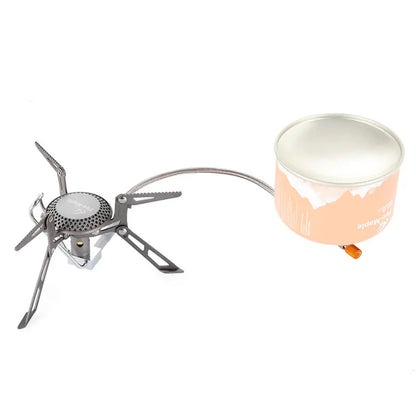 Titanium Blade 2 Camping Gas Stove Silver