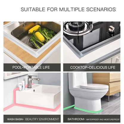 Bathroom Shower Sink Bath Sealing Strip Tape White