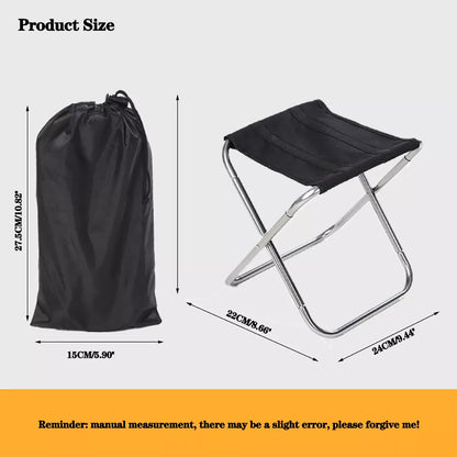 Folding Portable Outdoor Stool - Ultra-Light Bench for Travel and Camping
