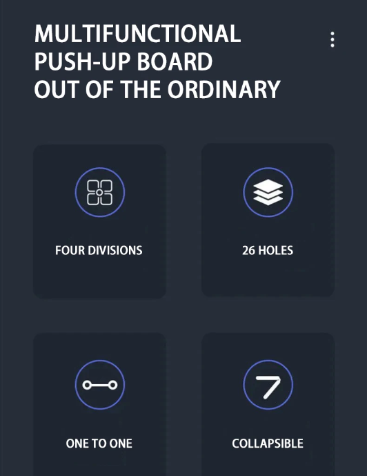 Foldable Push-up Board Set with Handles