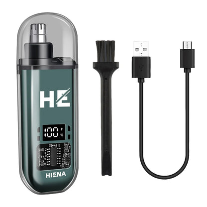 Rechargeable Electric Nose Ear Hair Trimmer Mini Pocket Sized Blue