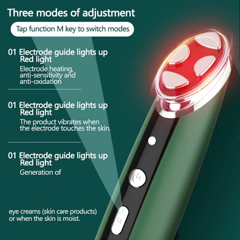 Anti-Wrinkle Photon Therapy Facial & Eye Massager Green