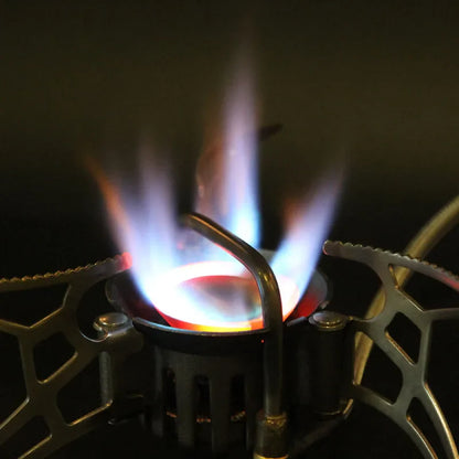 1000ml Dual-Fuel Gasoline Gas Stove Silver