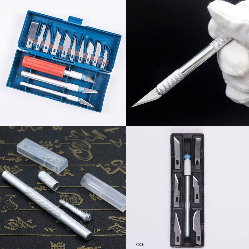 Metal Scalpel Knife Tools Kit