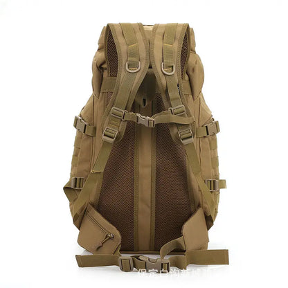 60L Tactical Camping Backpack Waterproof Khaki