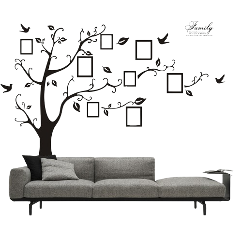 Black 3D Photo Tree