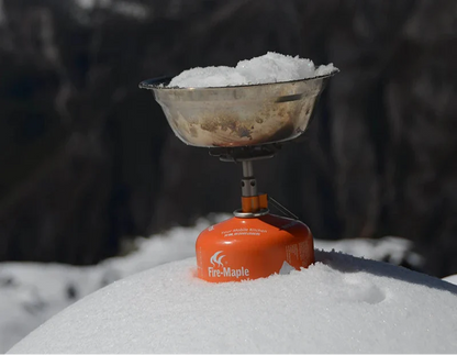 Mini Titanium Camping Stove Silver