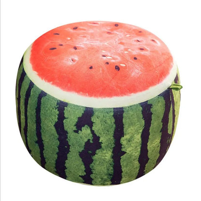 Adorable Watermelon Inflatable Stool for Kids - Portable, Plush, and Fun!