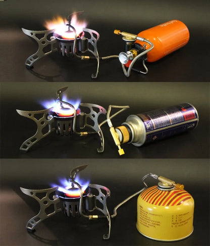 Gasoline Multi-Oil Camping Stove Silver