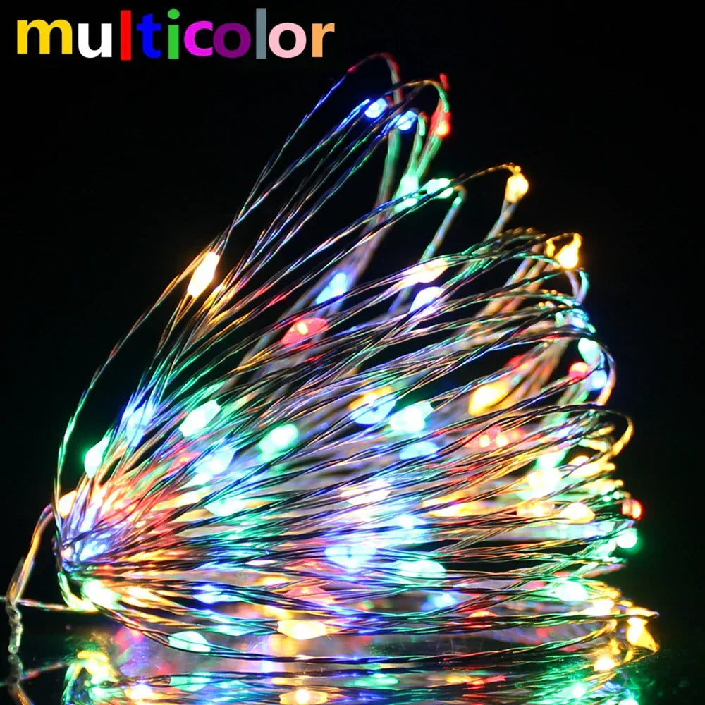 Fairy Lights Copper Wire LED String Lights Christmas Garland