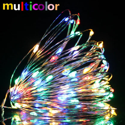 Fairy Lights Copper Wire LED String Lights Christmas Garland