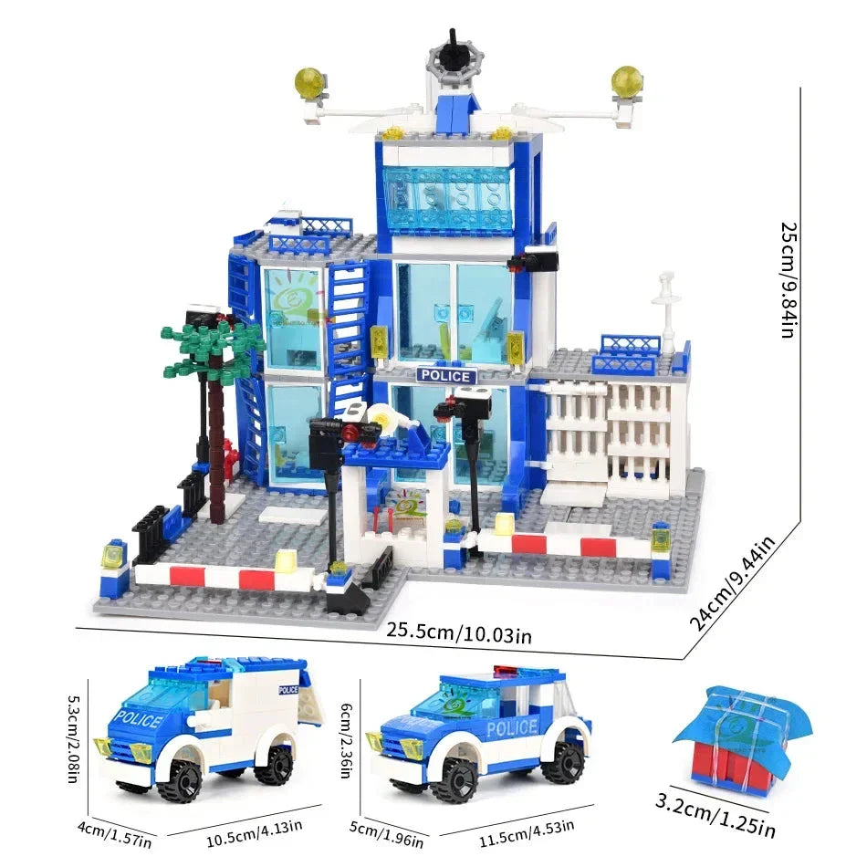 City Police Station Building Blocks Set (753PCS)
