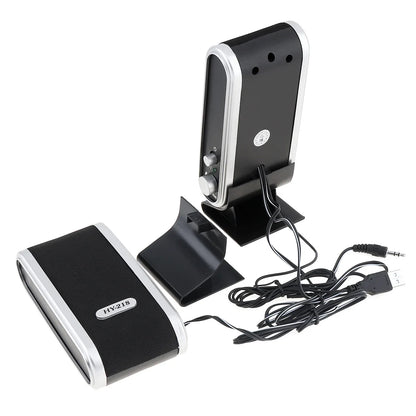 6W USB Wired Stereo Speakers for PC Laptop (White)