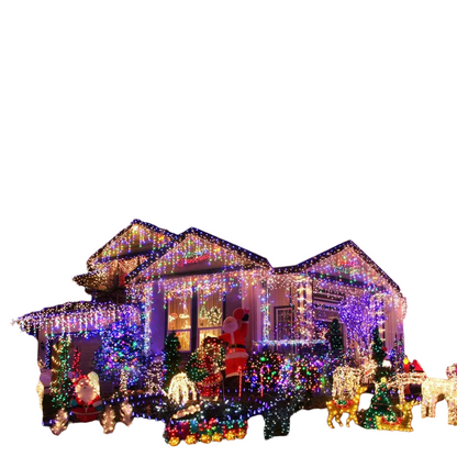 LED Curtain Icicle String Light Street Garland