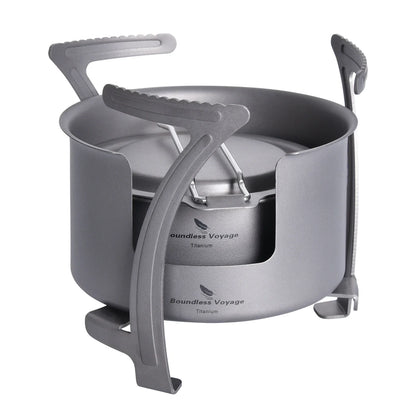 Titanium Multi-Fuel Camping Stove Grey