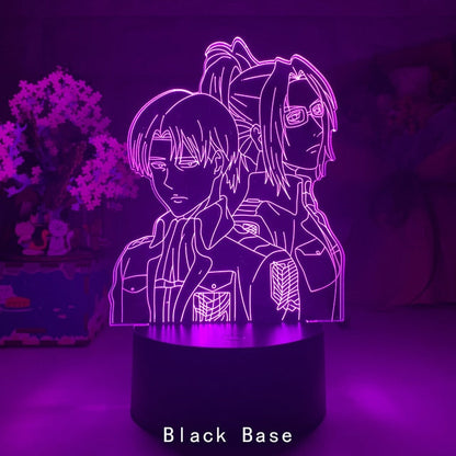 Acrylic Table Lamp Anime Attack on Titan for Home Room Decor Light Cool Kid Child Gift Manga AOT Night Light Attack on titan