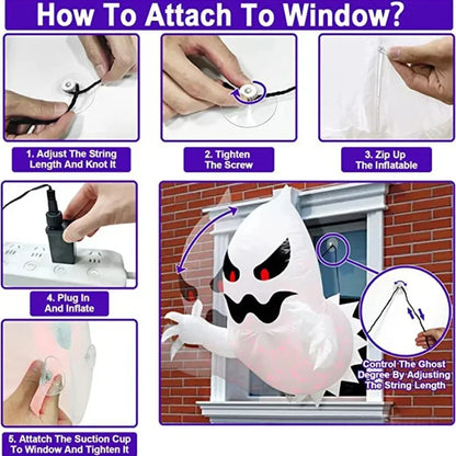 Giant Inflatable Halloween Ghost Phantom