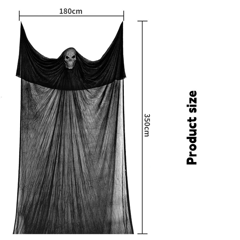 Halloween Hanging Skull Ghost with LED Sound