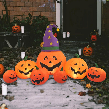 Halloween Inflatable Pumpkin Decoration with LED Lights